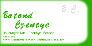 botond czentye business card